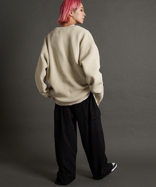 JACKROSE（ジャックローズ）の「JE-レイヤードニットカーディガン（カーディガン/ボレロ・メンズ・ブルーグリーン/オレンジ/ブラック/アイボリー・M/L）」の21枚目の写真