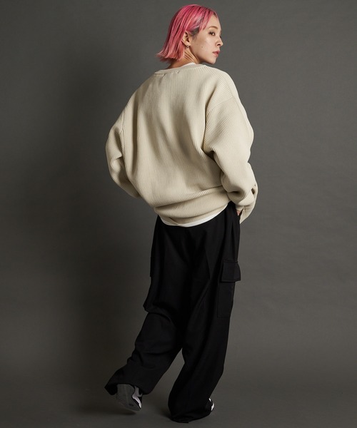 JACKROSE（ジャックローズ）の「JE-レイヤードニットカーディガン（カーディガン/ボレロ・メンズ・ブルーグリーン/オレンジ/ブラック/アイボリー・M/L）」の22枚目の写真