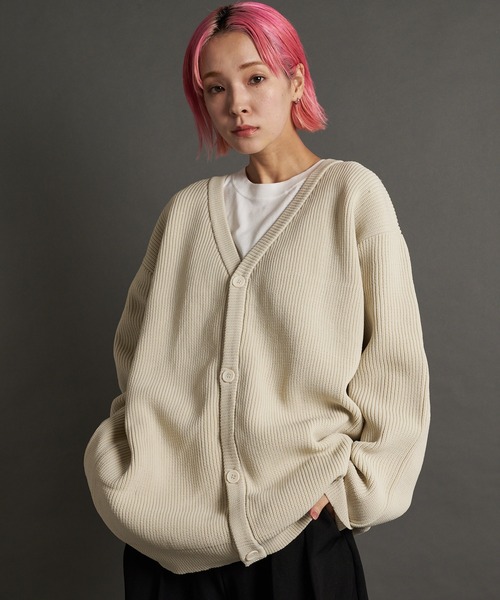 JACKROSE（ジャックローズ）の「JE-レイヤードニットカーディガン（カーディガン/ボレロ・メンズ・ブルーグリーン/オレンジ/ブラック/アイボリー・M/L）」の6枚目の写真