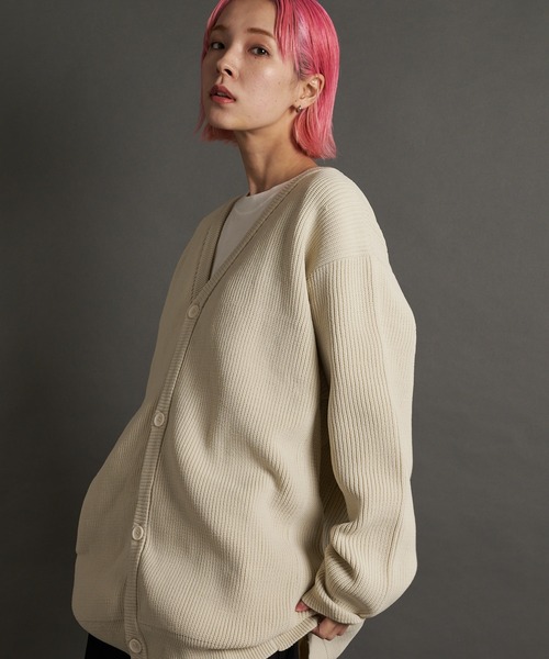 JACKROSE（ジャックローズ）の「JE-レイヤードニットカーディガン（カーディガン/ボレロ・メンズ・ブルーグリーン/オレンジ/ブラック/アイボリー・M/L）」の8枚目の写真