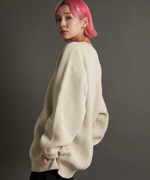 JACKROSE（ジャックローズ）の「JE-レイヤードニットカーディガン（カーディガン/ボレロ・メンズ・ブルーグリーン/オレンジ/ブラック/アイボリー・M/L）」の9枚目の写真