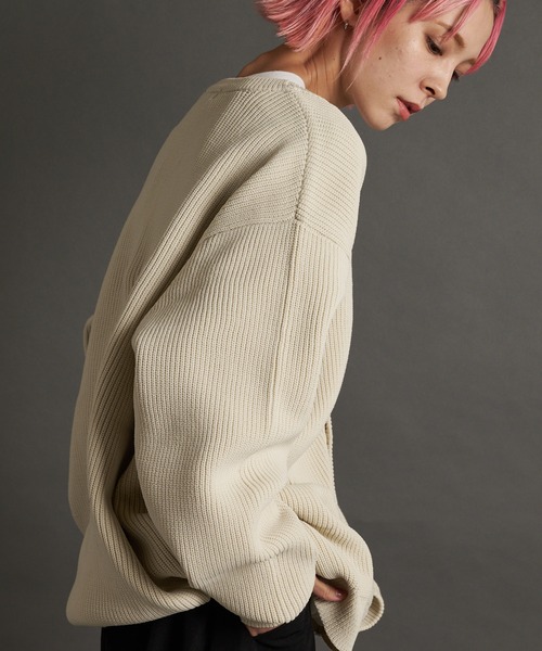 JACKROSE（ジャックローズ）の「JE-レイヤードニットカーディガン（カーディガン/ボレロ・メンズ・ブルーグリーン/オレンジ/ブラック/アイボリー・M/L）」の10枚目の写真