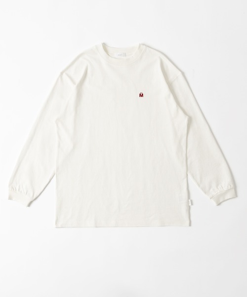 MUHET(ミュエータ)の「ロゴ刺繍ロンT(Tシャツ/カットソー・レディース・ブルー/カーキ/オフホワイト/ブラック・MEDIUM/X-LARGE)」の20枚目の写真