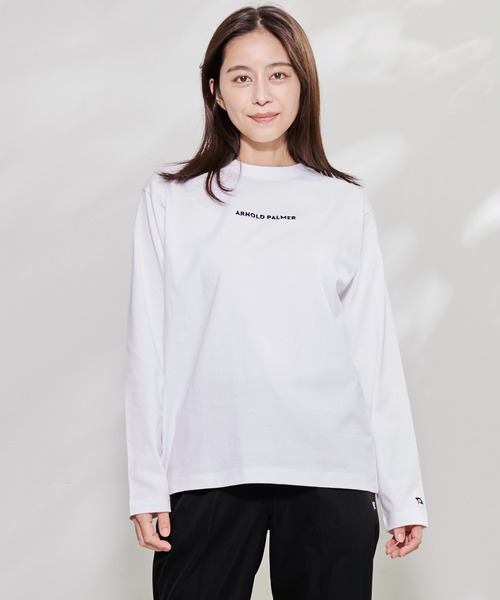 Arnold Palmer（アーノルドパーマー）の「ロゴグラフィック シェア ロングスリーブ Ｔシャツ（Tシャツ/カットソー・レディース・ブラック/ワインレッド/ホワイト・L/S/M/LL/XS）」の16枚目の写真