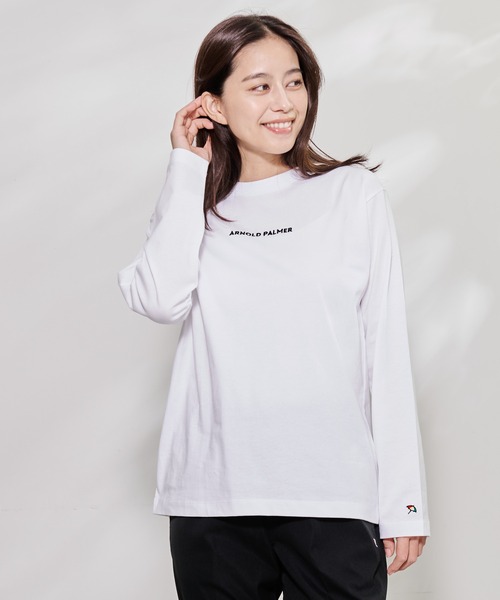 Arnold Palmer（アーノルドパーマー）の「ロゴグラフィック シェア ロングスリーブ Ｔシャツ（Tシャツ/カットソー・レディース・ブラック/ワインレッド/ホワイト・L/S/M/LL/XS）」の17枚目の写真