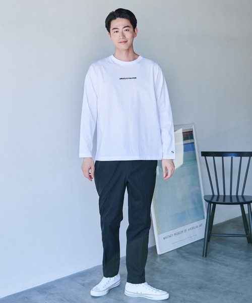 Arnold Palmer（アーノルドパーマー）の「ロゴグラフィック シェア ロングスリーブ Ｔシャツ（Tシャツ/カットソー・レディース・ブラック/ワインレッド/ホワイト・L/S/M/LL/XS）」の14枚目の写真