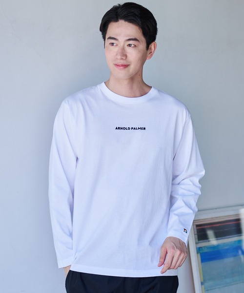 Arnold Palmer（アーノルドパーマー）の「ロゴグラフィック シェア ロングスリーブ Ｔシャツ（Tシャツ/カットソー・レディース・ブラック/ワインレッド/ホワイト・L/S/M/LL/XS）」の13枚目の写真