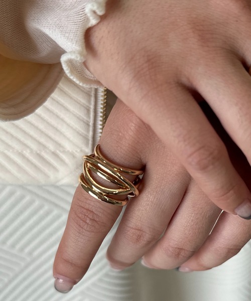GOLDY（ゴールディ）の「【GOLDY（ゴールディ）】多連風リング（リング・レディース・シルバー/ゴールド・FREE）」の4枚目の写真