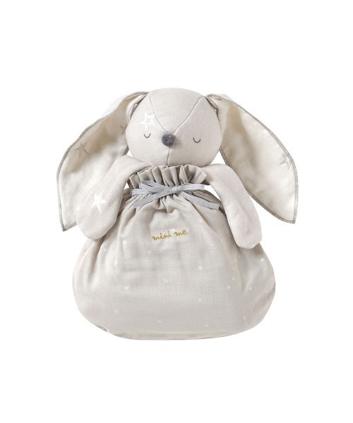 10mois（ディモワ）の「【10moisディモワ】mini me(ミニミー) ベビーブランケット ふくふくガーゼ（6重ガーゼ）（ベビーカー/ベビーカー用品・キッズ・ライトブルー/グレー/ピンク・ONE SIZE）」の2枚目の写真