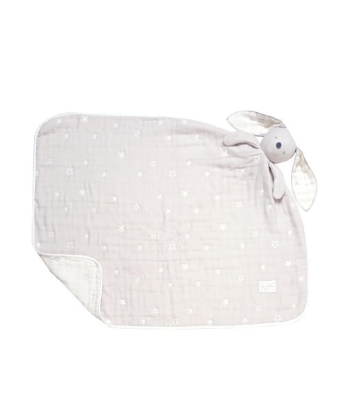 10mois（ディモワ）の「【10moisディモワ】mini me(ミニミー) ベビーブランケット ふくふくガーゼ（6重ガーゼ）（ベビーカー/ベビーカー用品・キッズ・ライトブルー/グレー/ピンク・ONE SIZE）」の8枚目の写真