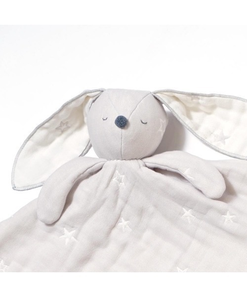 10mois（ディモワ）の「【10moisディモワ】mini me(ミニミー) ベビーブランケット ふくふくガーゼ（6重ガーゼ）（ベビーカー/ベビーカー用品・キッズ・ライトブルー/グレー/ピンク・ONE SIZE）」の9枚目の写真