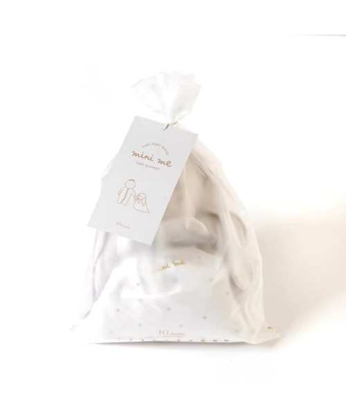 10mois（ディモワ）の「【10moisディモワ】mini me(ミニミー) ベビーブランケット ふくふくガーゼ（6重ガーゼ）（ベビーカー/ベビーカー用品・キッズ・ライトブルー/グレー/ピンク・ONE SIZE）」の5枚目の写真