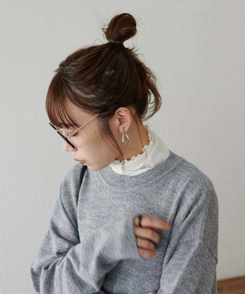 DISCOAT(ディスコート)の「【吸湿発熱・保温】あったかソフトリブタートルネックプルオーバー(Tシャツ/カットソー・レディース・ホワイト×ブラック/イエロー/オフホワイト/グリーン/ブラック・FREE)」の18枚目の写真