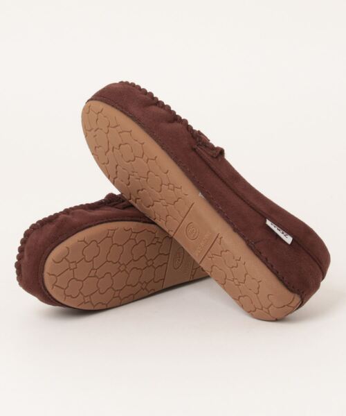 Stock No ダークブラウン レザーモカシンデッキシューズ 日本製 moz（モズ）の「《moz》23226（モカシン/デッキシューズ）」 - WEAR
