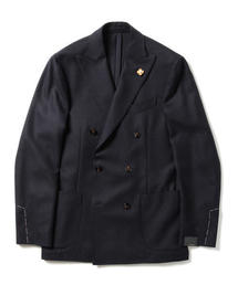 LARDINI ダブルブレスト ネイビー ジャケット‼️サマージャケット⭐️ LARDINI ラルディーニ [春夏] シャドーチェック ダブルブレスト