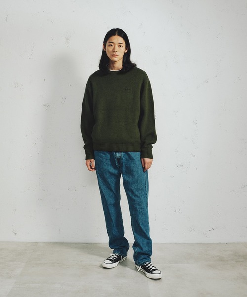 FCMM(エフシーエムエム)の「【日本限定アイテム】MAGATAMA KNIT SWEATER/勾玉ニットセーター(ニット/セーター・メンズ・グレー/オリーブ/アイボリー・MEDIUM/LARGE)」の5枚目の写真