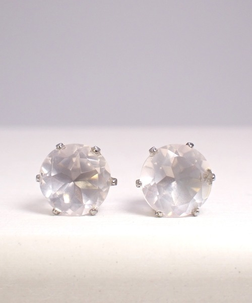 CERCA(チェルカ)の「HaRu*/大粒天然石8mm/サージカルステンレス・ピアス(ピアス(両耳用)・レディース・B/G/C/D/E/F/A/H・FREE)」の1枚目の写真