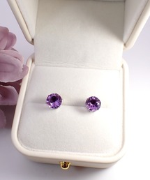 HaRu*/大粒天然石8mm/サージカルステンレス・ピアス