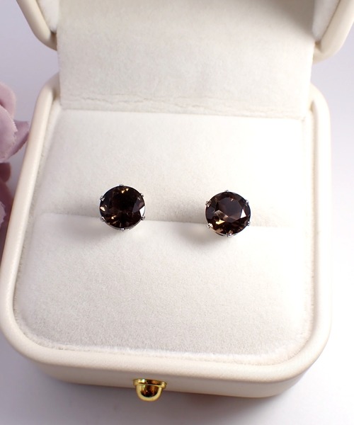 CERCA(チェルカ)の「HaRu*/大粒天然石8mm/サージカルステンレス・ピアス(ピアス(両耳用)・レディース・B/G/C/D/E/F/A/H・FREE)」の5枚目の写真