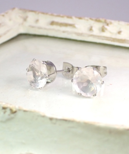 CERCA(チェルカ)の「HaRu*/大粒天然石8mm/サージカルステンレス・ピアス(ピアス(両耳用)・レディース・B/G/C/D/E/F/A/H・FREE)」の9枚目の写真