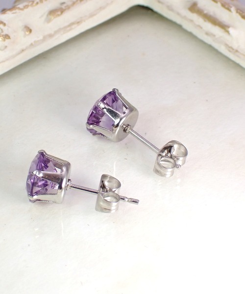 CERCA(チェルカ)の「HaRu*/大粒天然石8mm/サージカルステンレス・ピアス(ピアス(両耳用)・レディース・B/G/C/D/E/F/A/H・FREE)」の15枚目の写真