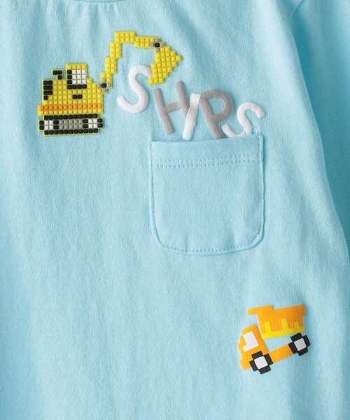 SHIPS（シップス）の「SHIPS KIDS:80～90cm / はたらく車 長袖 TEE（Tシャツ/カットソー・キッズ・オフホワイト/ライトブルー・90/80）」の8枚目の写真