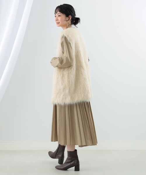 セール】Ray BEAMS / アシンメトリー リボン チェーン ピアス