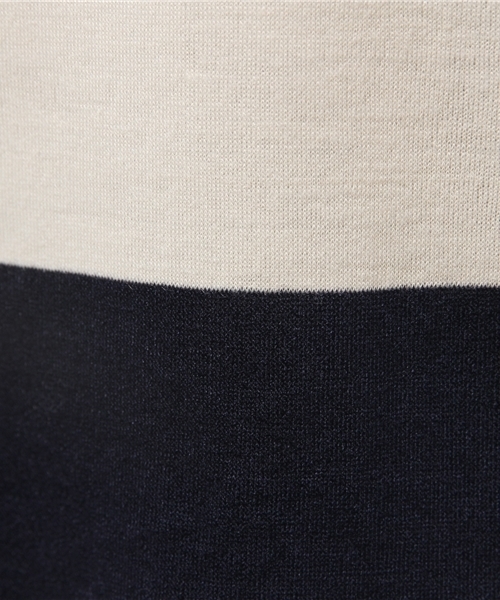OUTLET(アウトレット)の「【Ciaopanic】ビッグボーダー5分袖オフタートル(Tシャツ/カットソー・レディース・ブラック/グレー/ネイビー・FREE)」の4枚目の写真