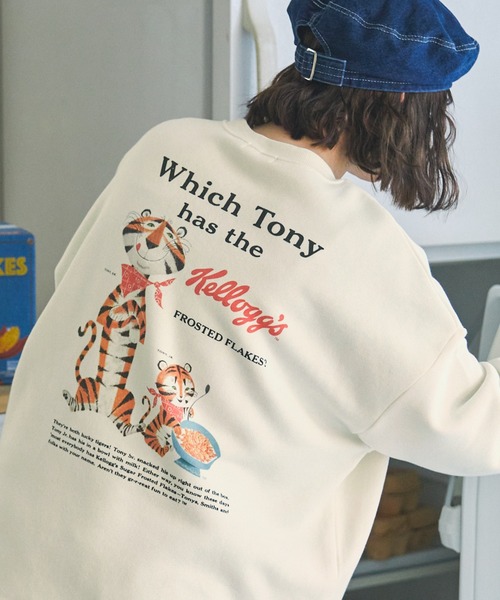 セール】【KELLOGG'S】別注 ケロッグ ヴィンテージ加工プリント