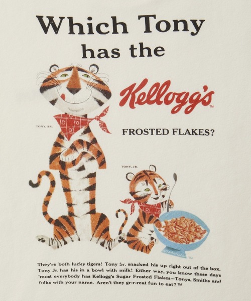 MONO-MART LADY'S（モノマートレディース）の「【KELLOGG'S】別注 ケロッグ ヴィンテージ加工プリントスウェット（スウェット・レディース・ブラック系1/アイボリー/オートミール/スミクロ/ネイビー/アイボリー系1/ブラック系2・FREE）」の13枚目の写真