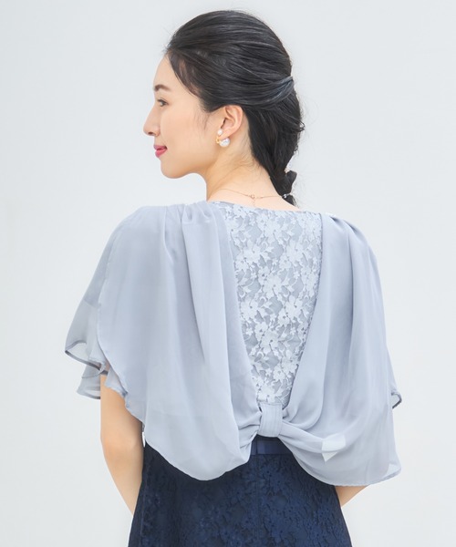 DRESS PLUS(ドレスプラス)の「ボレロ パーティーボレロ デイリー ショート レース(カーディガン/ボレロ・レディース・ベージュ/ネイビー/ブラック/ライトグレー・XXL/XL/L/M)」の18枚目の写真