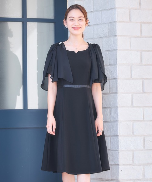 DRESS PLUS(ドレスプラス)の「ボレロ パーティーボレロ デイリー ショート レース(カーディガン/ボレロ・レディース・ベージュ/ネイビー/ブラック/ライトグレー・XXL/XL/L/M)」の21枚目の写真