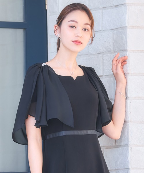 DRESS PLUS(ドレスプラス)の「ボレロ パーティーボレロ デイリー ショート レース(カーディガン/ボレロ・レディース・ベージュ/ネイビー/ブラック/ライトグレー・XXL/XL/L/M)」の22枚目の写真