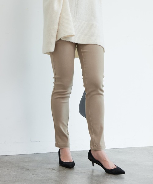 Chez toi（シェトワ）の「ストレッチハイウエストスキニーパンツ（その他パンツ・レディース・ブラック/ベージュ/インディゴブルー・FREE）」の4枚目の写真