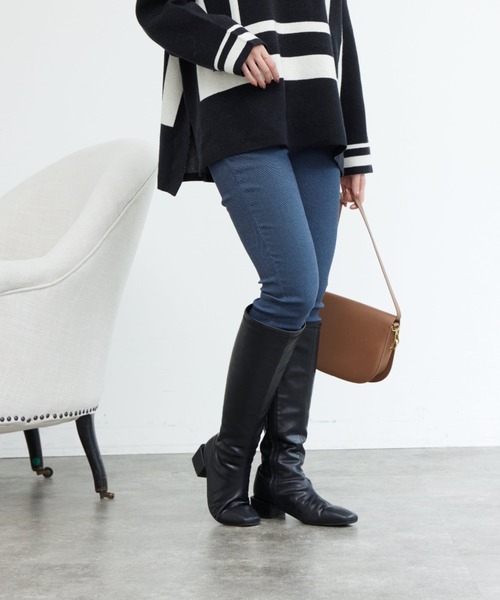 Chez toi（シェトワ）の「ストレッチハイウエストスキニーパンツ（その他パンツ・レディース・ブラック/ベージュ/インディゴブルー・FREE）」の7枚目の写真