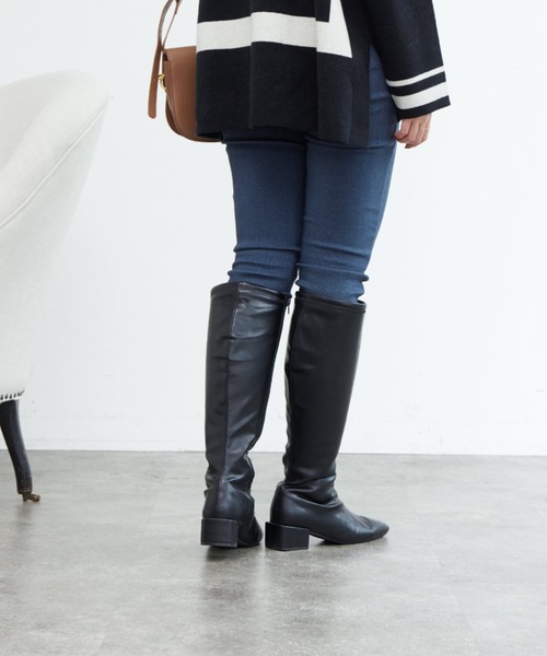 Chez toi（シェトワ）の「ストレッチハイウエストスキニーパンツ（その他パンツ・レディース・ブラック/ベージュ/インディゴブルー・FREE）」の9枚目の写真