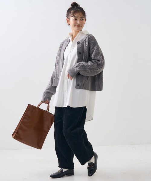 FREAK'S STORE(フリークスストア)の「【セットアイテム】ケーブルカーデ セット/セーター カーディガン セット(ニット/セーター・レディース・オフホワイト/レッド/ライトグレー・フリ-)」の15枚目の写真