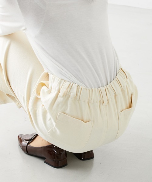 Petitjo（プッチージョ）の「小さいサイズ　ラクに履けるAラインスカート　低身長さん・小柄女性（スカート・レディース・キナリ/ネイビー・PS/PL/PM/PSS）」の3枚目の写真