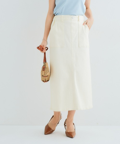 Petitjo（プッチージョ）の「小さいサイズ　ラクに履けるAラインスカート　低身長さん・小柄女性（スカート・レディース・キナリ/ネイビー・PS/PL/PM/PSS）」の18枚目の写真