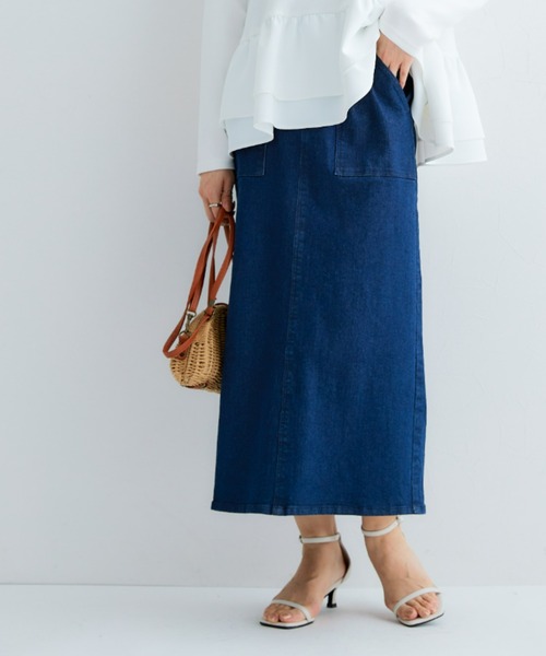 Petitjo（プッチージョ）の「小さいサイズ　ラクに履けるAラインスカート　低身長さん・小柄女性（スカート・レディース・キナリ/ネイビー・PS/PL/PM/PSS）」の17枚目の写真