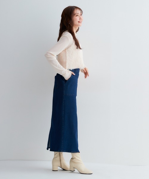 Petitjo（プッチージョ）の「小さいサイズ　ラクに履けるAラインスカート　低身長さん・小柄女性（スカート・レディース・キナリ/ネイビー・PS/PL/PM/PSS）」の20枚目の写真