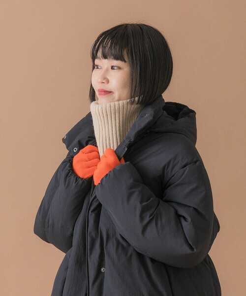 URBAN RESEARCH DOORS(アーバンリサーチドアーズ)の「リブネックウォーマー(ネックウォーマー/スヌード・レディース・アイボリー/ブラック・ONE)」の5枚目の写真