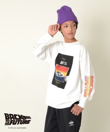 GLAZOS | 【Back to the Future】ヴィンテージ加工天竺袖ロゴTシャツ(その他トップス)