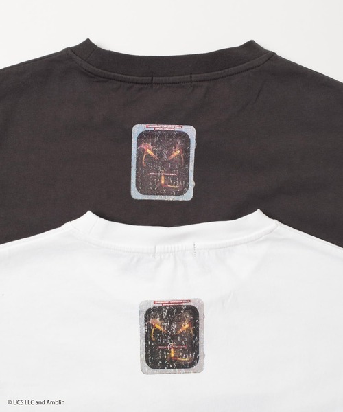 GLAZOS（グラソス）の「【Back to the Future】ヴィンテージ加工天竺袖ロゴTシャツ（その他トップス・キッズ・チャコールグレー/ホワイト・140cm/150cm/160cm/170cm）」の7枚目の写真