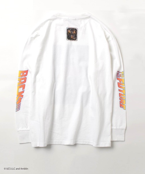 GLAZOS（グラソス）の「【Back to the Future】ヴィンテージ加工天竺袖ロゴTシャツ（その他トップス・キッズ・チャコールグレー/ホワイト・140cm/150cm/160cm/170cm）」の11枚目の写真