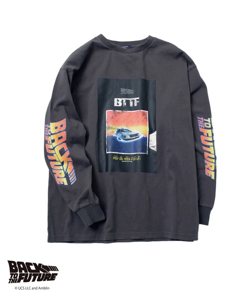 GLAZOS（グラソス）の「【Back to the Future】ヴィンテージ加工天竺袖ロゴTシャツ（その他トップス・キッズ・チャコールグレー/ホワイト・140cm/150cm/160cm/170cm）」の12枚目の写真