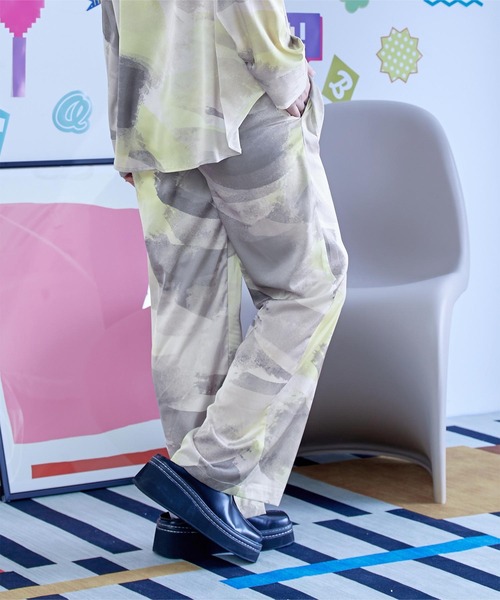 miette(ミエット)の「プリントワイドパンツ(その他パンツ・レディース・ネイビー/オフホワイト・FREE)」の3枚目の写真