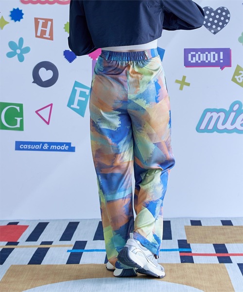 セール】プリントワイドパンツ（その他パンツ）｜miette（ミエット）の