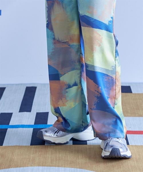 セール】プリントワイドパンツ（その他パンツ）｜miette（ミエット）の