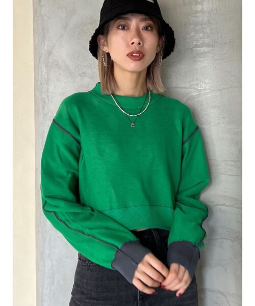 EMODA（エモダ）の「カットオフバケットハット（ハット・レディース・ブラック・FREE）」の4枚目の写真